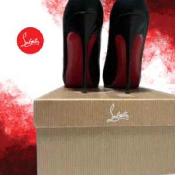 Christian Louboutin Filo 120 Black Size 39 - Picture 2 of 5